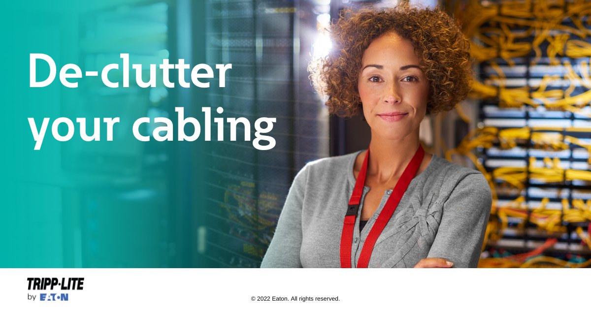 Tripp Lite by Eaton (@tripplite) on Twitter photo Keep clutter and confusion out of your IT space. Tripp Lite by Eaton’s cable trays, ladders, troughs and other #cablemanagement solutions keep your equipment organized and reduce cable stress. Find your solution. bit.ly/3zV1qnZ
<a href="/ETN_Electrical/">Eaton Electrical</a>
#EatonGetsIT Keep clutter and confusion out of your IT space. Tripp Lite by Eaton’s cable trays, ladders, troughs and other #cablemanagement solutions keep your equipment organized and reduce cable stress. Find your solution. bit.ly/3zV1qnZ
<a href="/ETN_Electrical/">Eaton Electrical</a>
#EatonGetsIT