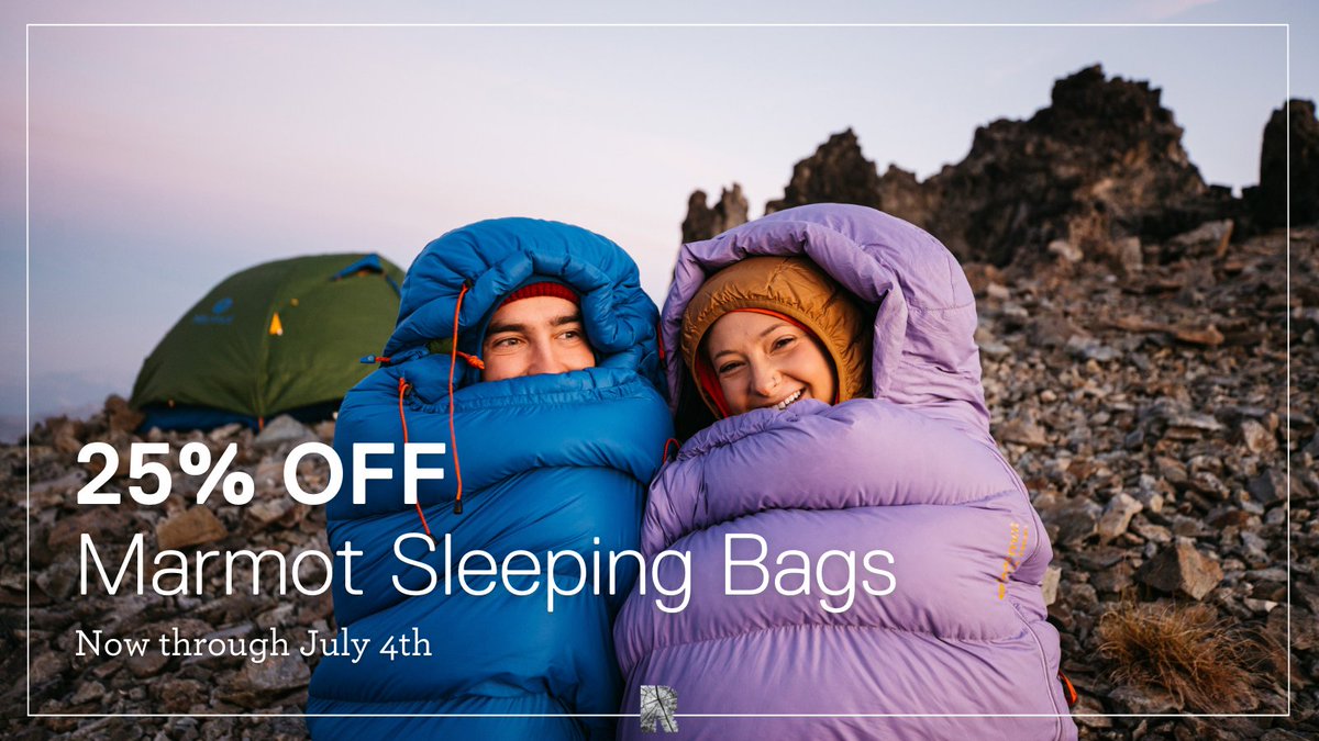 Experience exceptional softness, warmth, and comfort outdoors with Marmot's variety of backpacking, lightweight, and mummy sleeping bags. Now 25% OFF through July 4th! 

ruggedoutdoors.com/collections/ma…