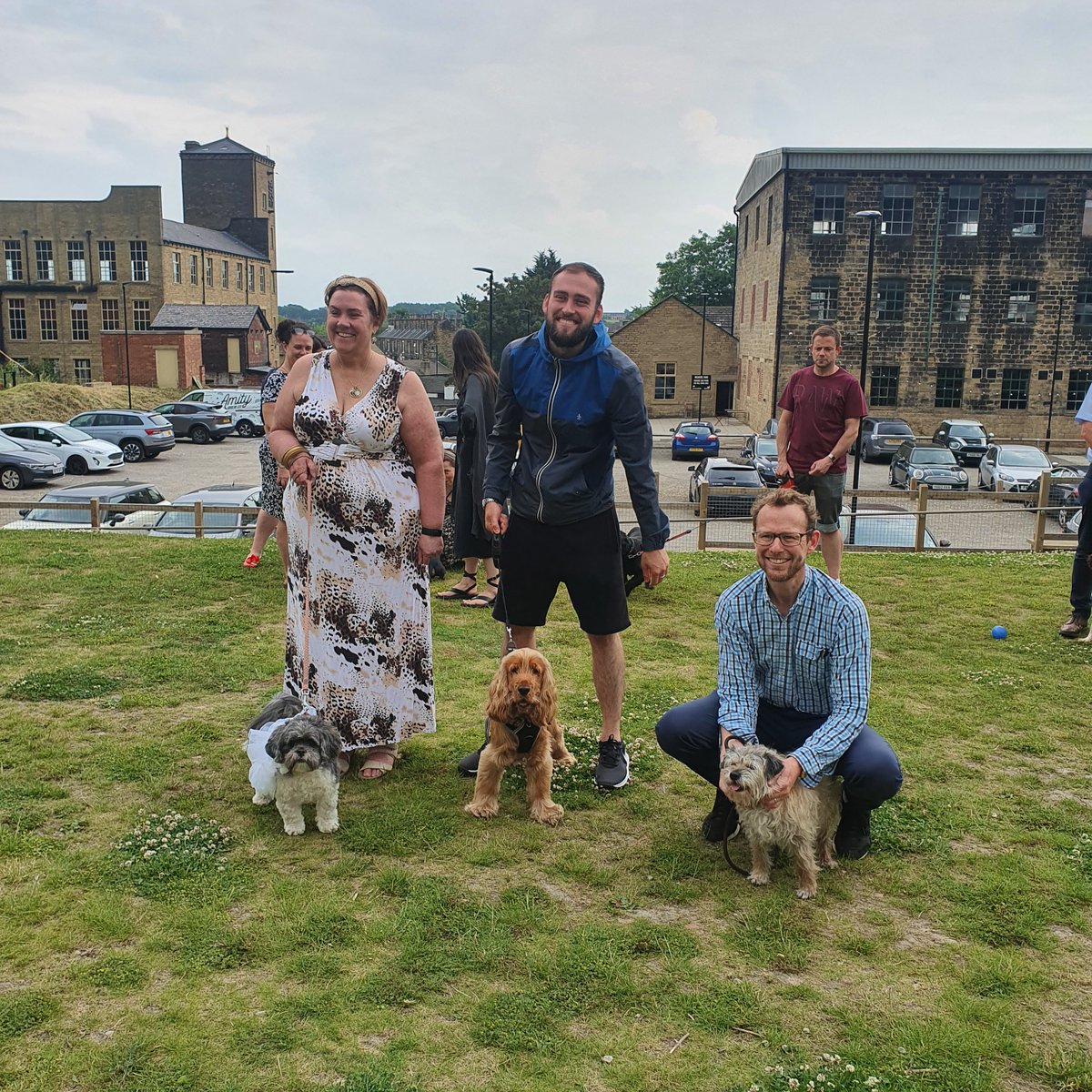 sunnybankmills's tweet photo. We had so much fun today celebrating #BringYourDogToWorkDay with our lovely #MillDogs and their very own dog show. Well done to Maisie, Ronnie, Maggie and Lenny for winning their classes, and to all the dogs and owners who took part. https://t.co/t04idu5bfh