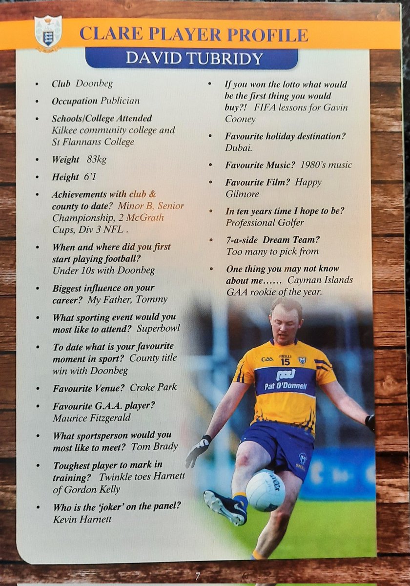 Best of luck @davidtubs and the Clare Footballers in croker tomorrow 👍#bethere @upthebanner #allthingsgaacollection