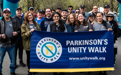 The @NYITPDCenter NYIT Adele Smither's Center & Friedberg JCC team from the @unitywalk was one of the top ten fundraisers & was featured as one of the Unity Walk CHAMPS! Click to read nyit.edu/u/c7rair The team raised $19,442 dollars! Congratulations!
