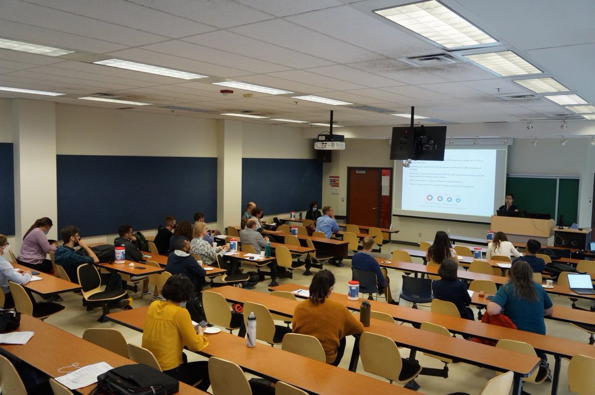 energyincities's tweet photo. Mahsa Torabi, PhD candidate @energyincities followed, sharing insights about her LCA framework to prioritize carbon-sensitive measures in residential building design #eSim2022 #carbon @uvic @UVicECS https://t.co/T1POzETDA9