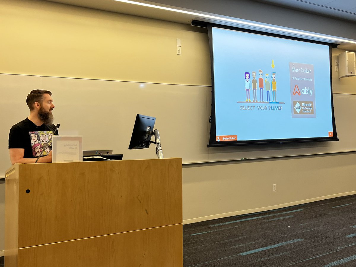 SlsDaysNYC's tweet photo. Persistence in serverless apps with @marcduiker ⚡️ #nycserverlessdays2022 https://t.co/00gr7psnW4