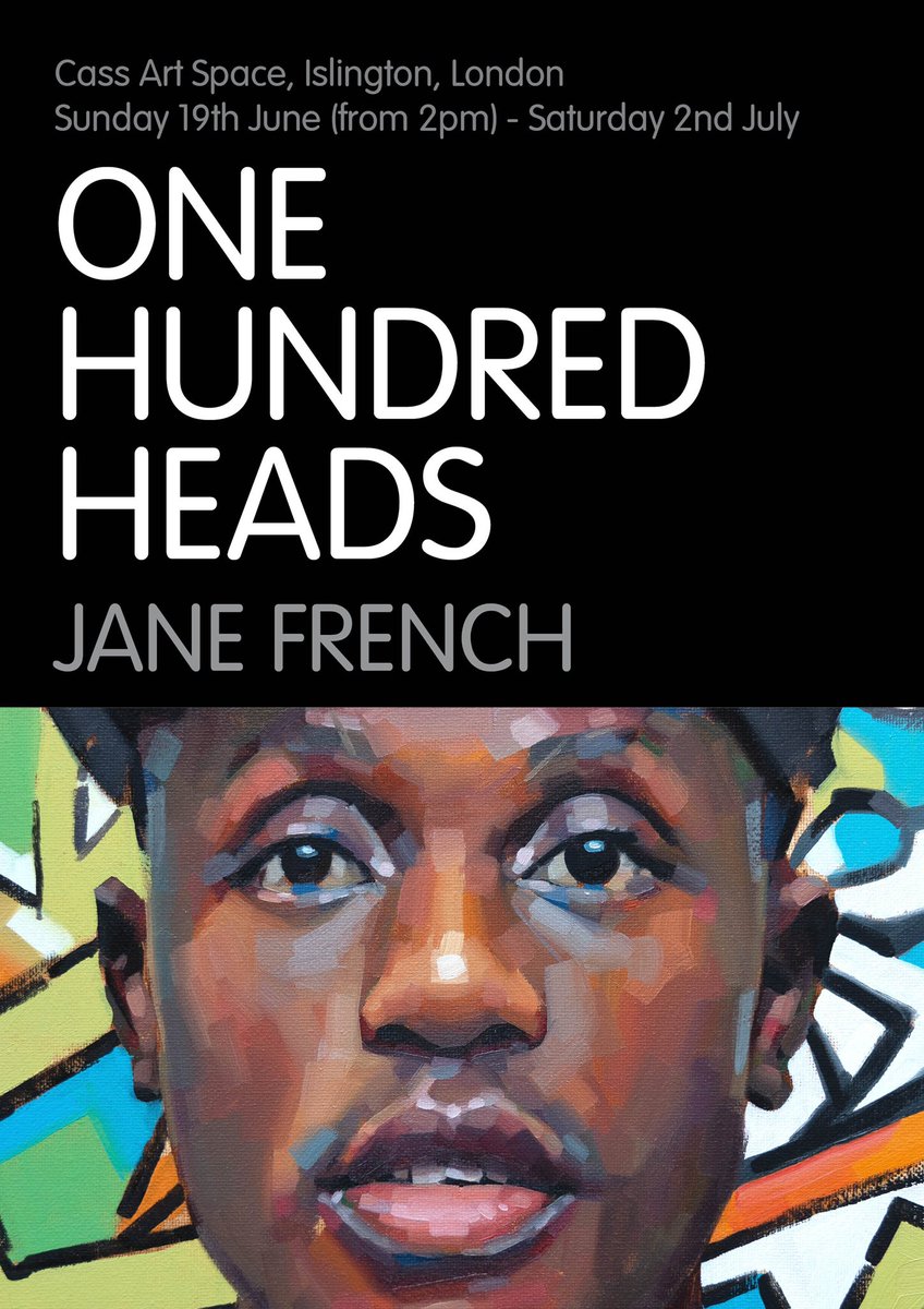My One Hundred Heads exhibition is now available to view <a href="/CASSART1984/">Cass Art</a> at Islington, London until 2nd July 2022!
My website - janefrench.co.uk - for more details :-)
#artexhibition #londonart #oilportrait #portraits #100heads