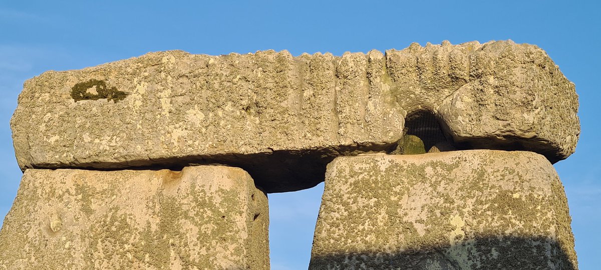 Timdaw's tweet photo. Anti bird netting at Stonehenge. The ancestral nesting place of the Daws has been blocked off. https://t.co/I8M8MTP47S