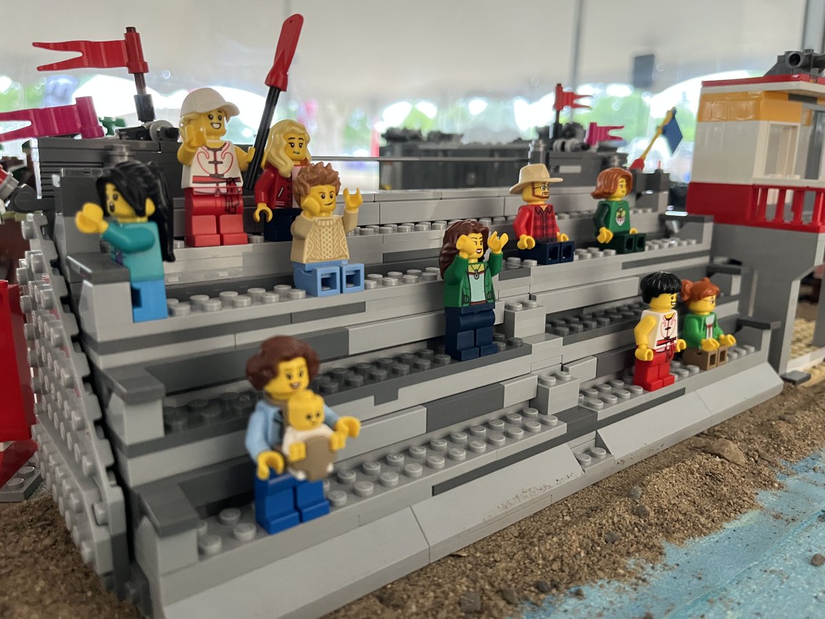 OttawaMorning's tweet photo. Tiny re-creation of Ottawa's Dragonboat Festival made of LEGO bricks, the builder Matthew Ready, shows off his creation at this year's event, @HallieCBC 91,5fm https://t.co/tdbz6RVQol