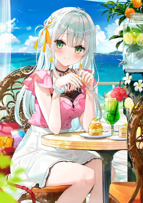 夏のカフェタイム 