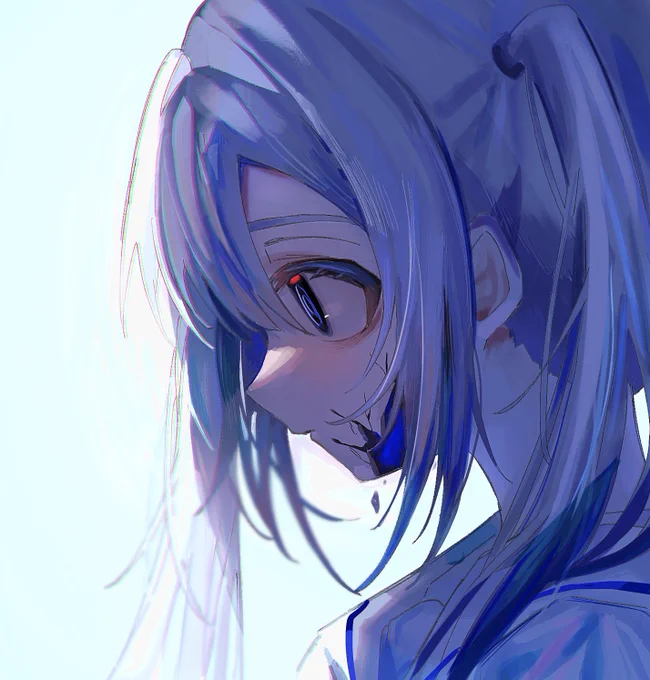 横顔の練習 