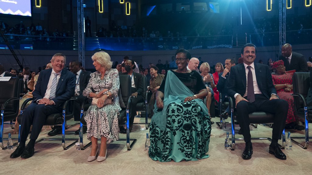 TamimBinHamad's tweet photo. أشكر صديقي فخامة الرئيس @PaulKagame على الدعوة للمشاركة في اجتماع @CHOGM2022 والذي سعدت فيه بلقاء رؤساء حكومات الكومنولث وتبادلت مع عدد منهم الآراء بشأن القضايا المستقبلية التي تهم بلداننا، متمنياً لجميع المشاركين التوفيق. https://t.co/Bxc0dxrDxe