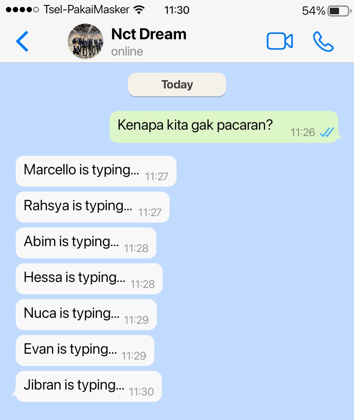 Asking my guy friends 
"Kenapa kita gak pacaran?"

NCT Dream few tweets au, written by Kana