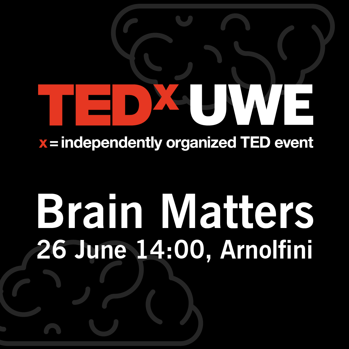 TEDxUWE  looking at various aspects that compose mental health, championing positive mental health and leadership.
Grab your ticket now: thestudentsunion.co.uk/ents/event/111…
This is a free event open to all students and staff. However, a refundable deposit of £8 is required to reserve spot.”