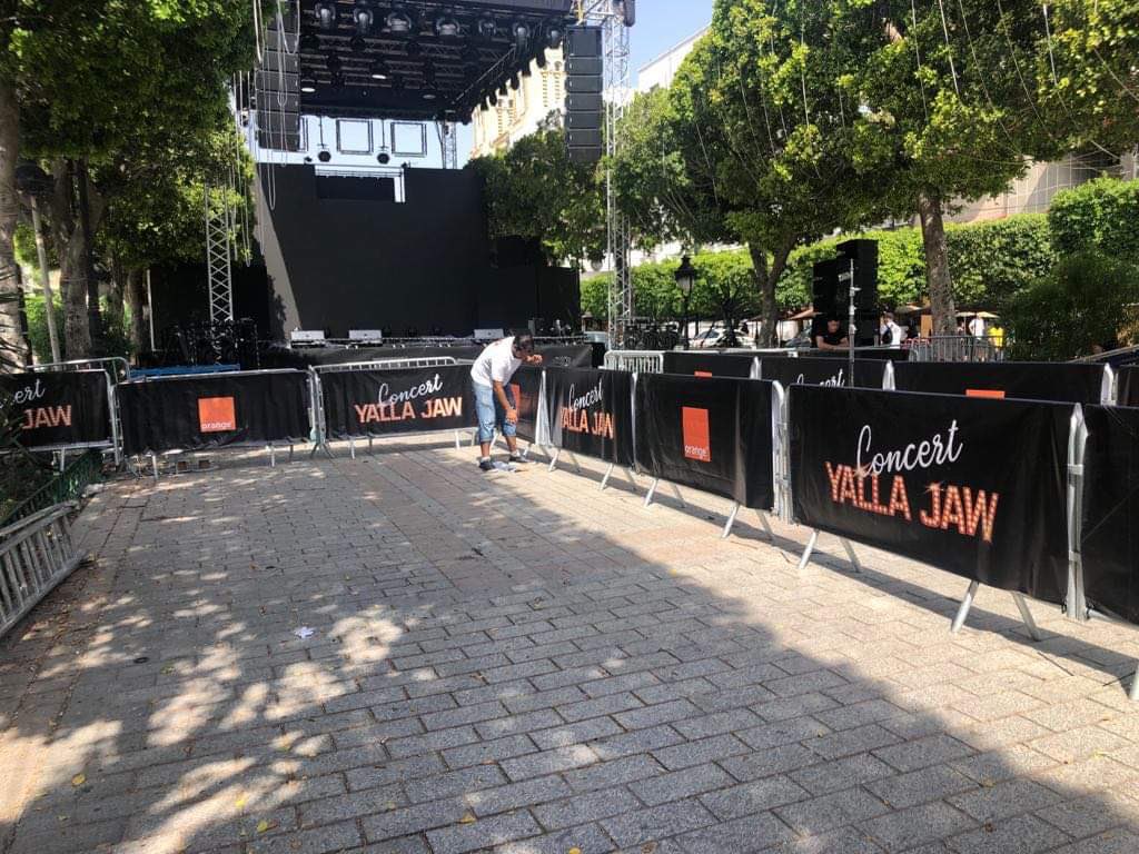 #YallaJaw loading…RDV ce soir à partir de 19h à l’avenue Bourguiba Tunis. Accès gratuit pour tous, musique, joie et festivités au RDV 🤩