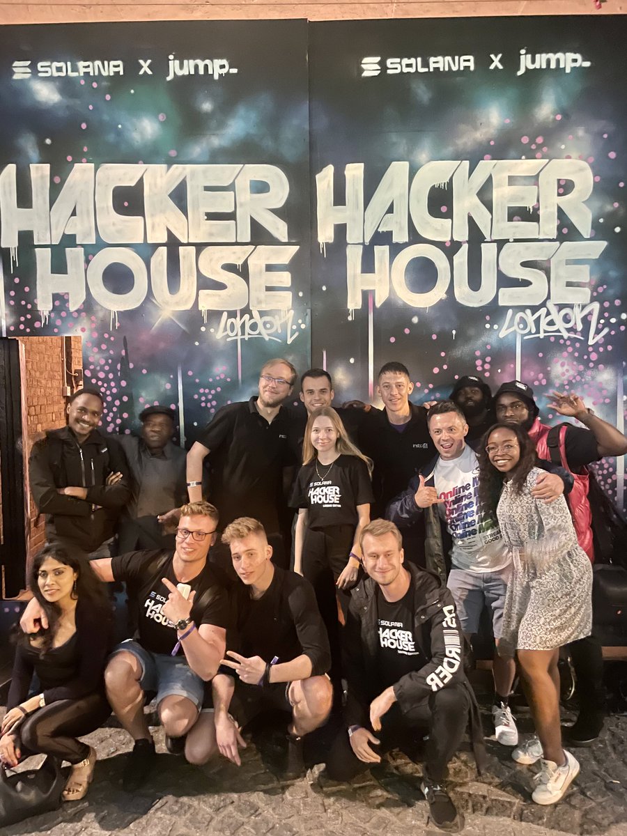 Big thanks to the #SolanaCommunity and everybody who made this event so special 🔥 #Sol #crypto #nft <a href="/solana/">Solana</a>  <a href="/hackerhouses/">Hacker Houses</a>