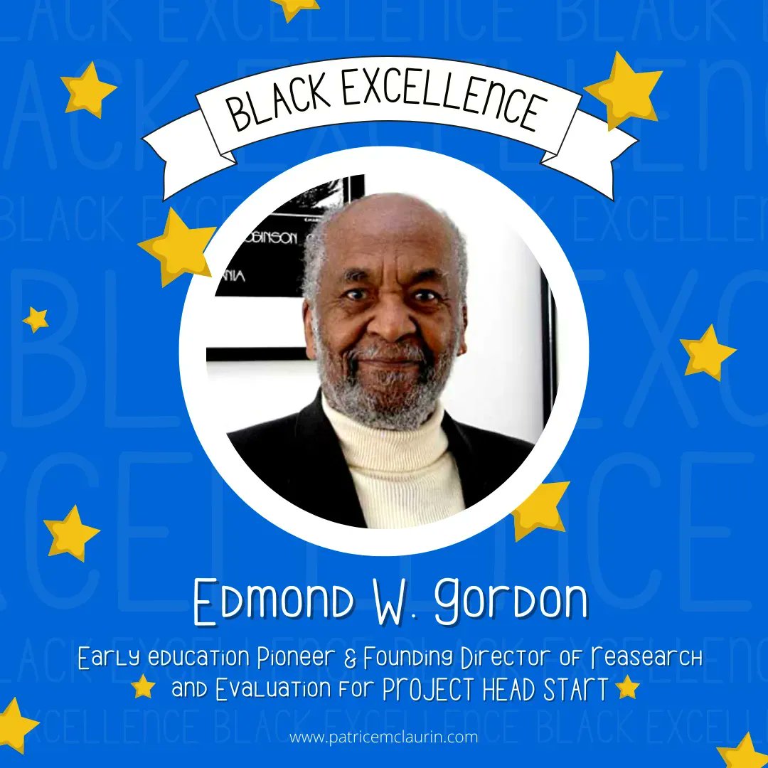 mclaurinwrites's tweet photo. Today we give thanks for the #blackexcellence that is Dr. Edmond Gordon, the #psychologist commissioned by president LBJ to help design the #HeadStartProgram! He also conducted research that would be used to prove to the Supreme Court the harmful effects of school segregation. https://t.co/SeJeb7uU9O