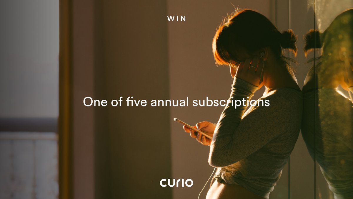 🚨GIVEAWAY🚨 Win a FREE Curio subscription. 

To enter: 
🎧 Follow <a href="/curioio/">Curio</a>
🎧 Share your best audio experience with us and tag 2 friends down below 
🎧 Retweet our giveaway and tag us back

Our giveaway ends on 28th June 2022 at 23:59 BST and 5 winners will be selected. ✨