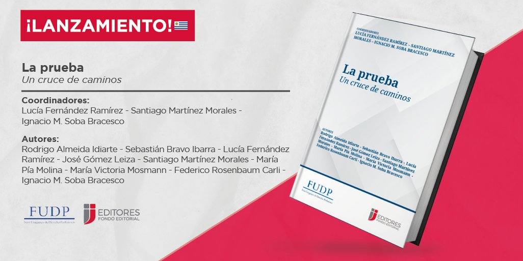 ijeditores's tweet image. #Lanzamiento 🇺🇾

Nos complace informar el lanzamiento de la obra "La prueba. Un cruce de caminos" coordinada por Lucía Fernández Ramírez, Santiago Martínez Morales y Ignacio M. Soba Bracesco. 

Acceda al contenido en: bit.ly/3QD3wyJ