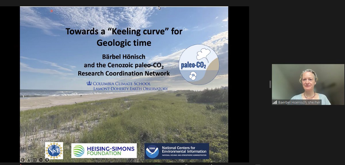 CNRDTA's tweet photo. Bärbel Hönisch @LamontEarth on Towards a CO2 ‘Keeling Curve’ for Geologic Time #WSC4_Italy2022 #paleoclima #CNR_CarboNetwork #cnr #PastGlobalChanges https://t.co/OrUIr3XjGl