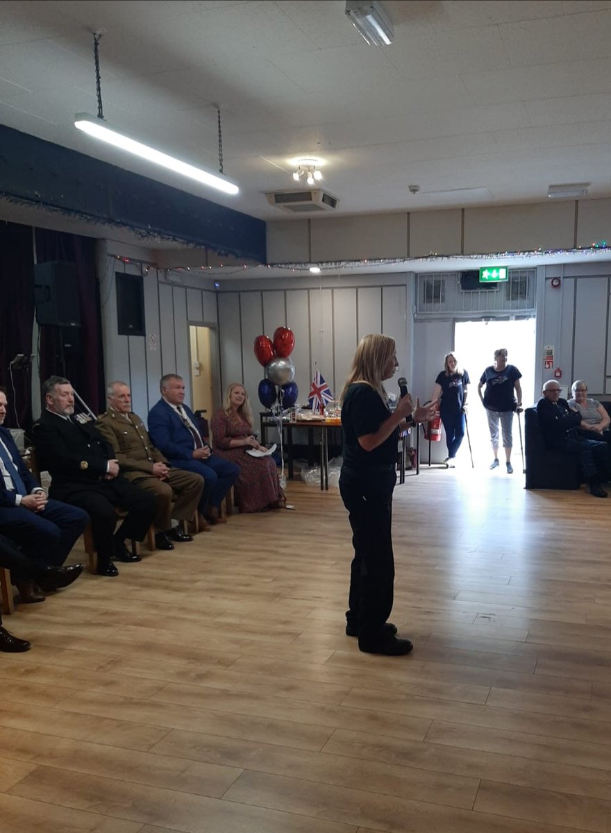 This week, WC Adams and CSA Muir were delighted to attend a veterans event with <a href="/PoppyLegion/">Royal British Legion</a> in East Kilbride. It was great to update veterans on what's happening in their local area and on how we can support them. Thanks to <a href="/PoppyLegion/">Royal British Legion</a> and @DrLisaCameronMP for the invite.