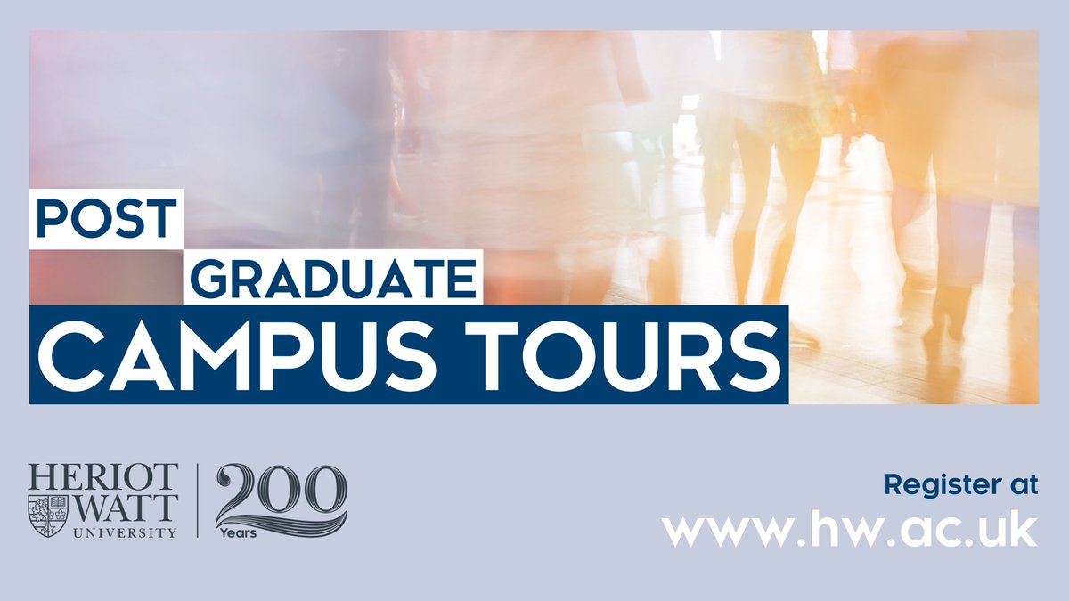 HeriotWattUni's tweet photo. Want to explore Heriot-Watt Edinburgh campus as a postgraduate student?
Then why not come along to our campus tour on June 30th from 10am to 11am!
What are you waiting for, book your space today: https://t.co/JBWJHkSJF1
#HeriotWattUni #OneWatt #BeFutureMade https://t.co/QIcpAYMDAq