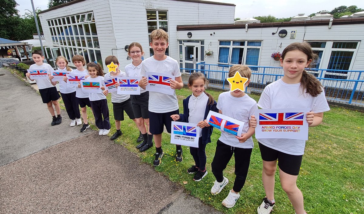 Today we'd like to share our support on National Armed Forces Day from all of us at Hartsbourne Primary School #armedforcesday