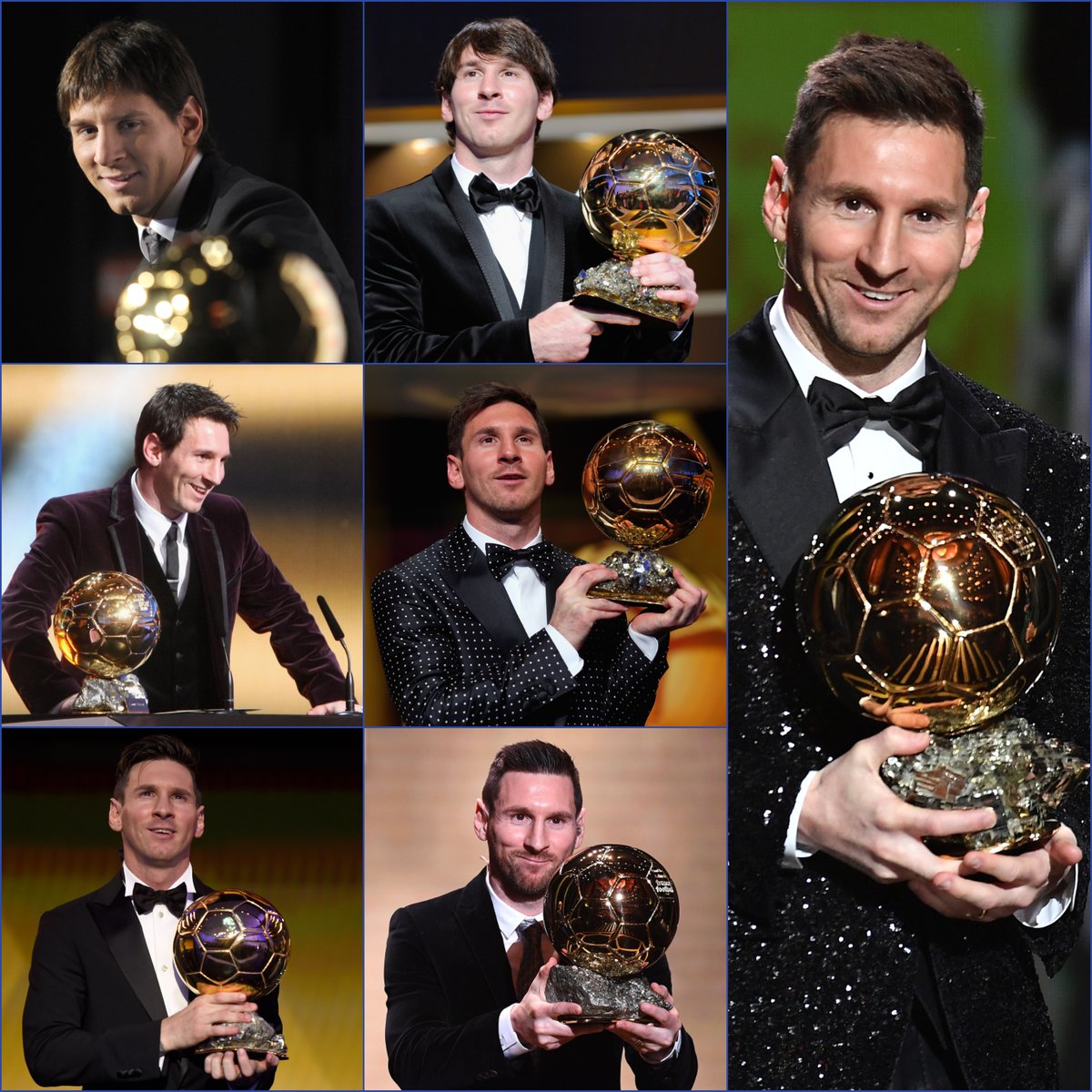 Leo Messi: the only man to win the Ballon d'Or on seven occasions 🏆

#UCL…