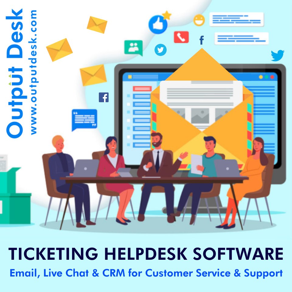 outputdesk's tweet photo. Output Desk - Single Help Desk application to handle emails, chats, social media messages, contact forms as tickets in single screen. Simple CRM also available.
#helpdesk #ticketing #ITServices #CustomerService #support #customers #CRM #emails #livechat #tickets #desksetup #agent https://t.co/3IqFa57Txr