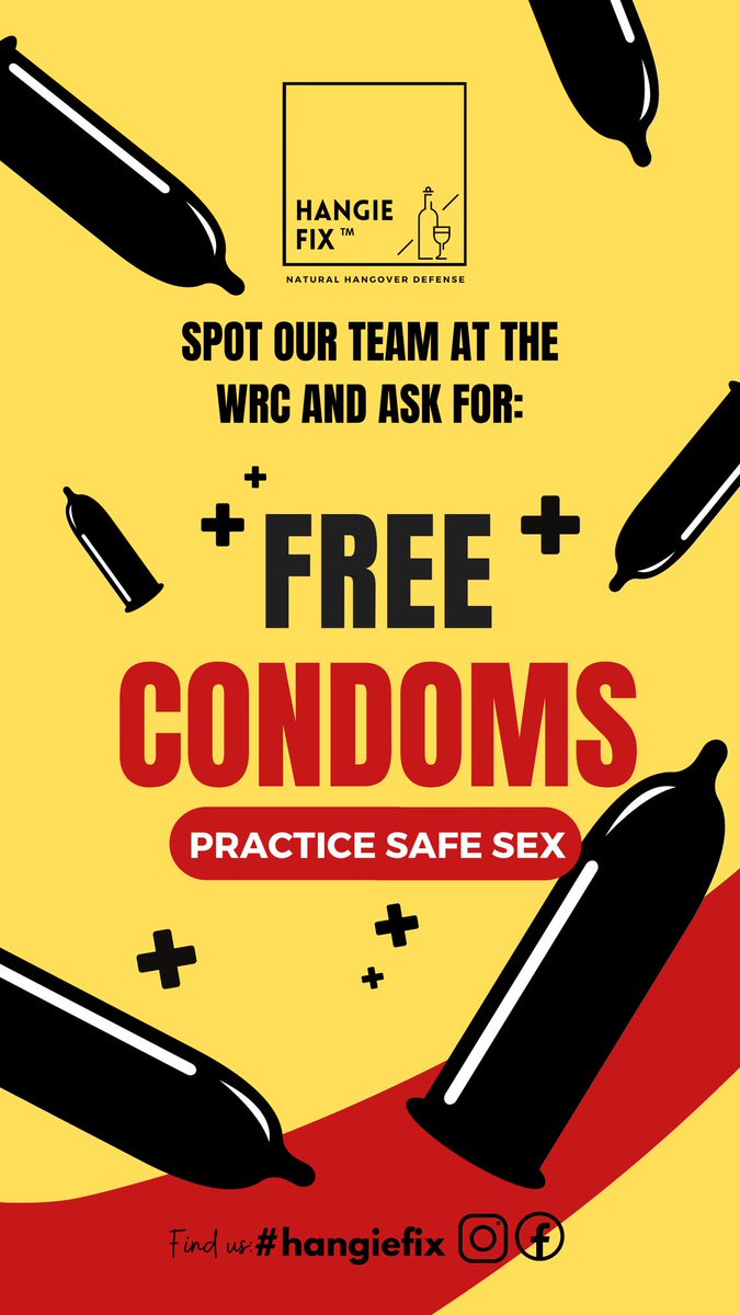 HangieFix's tweet photo. @onpoint_co_ke Look out for the HANGIE FIX™️ team at the WRC in Naivasha. We have free condoms. #hangiefix #hangovercure #safesex
#condomshortage https://t.co/1zQV1UKlUi
