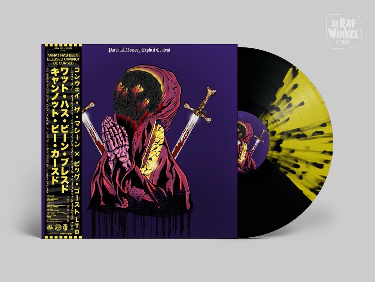 BigGhostLtd's tweet photo. WHAT HAS BEEN BLESSED CANNOT BE CURSED 

By @WHOISCONWAY 

Prod by #BigGhostLtd

Available today 

1pm est
10am pt

https://t.co/VEtKaBiqe2

Bundles shown: 

“Blessed To Death” Edition

&amp;

“Gods N Machines” Variant https://t.co/c2AbgStMxR