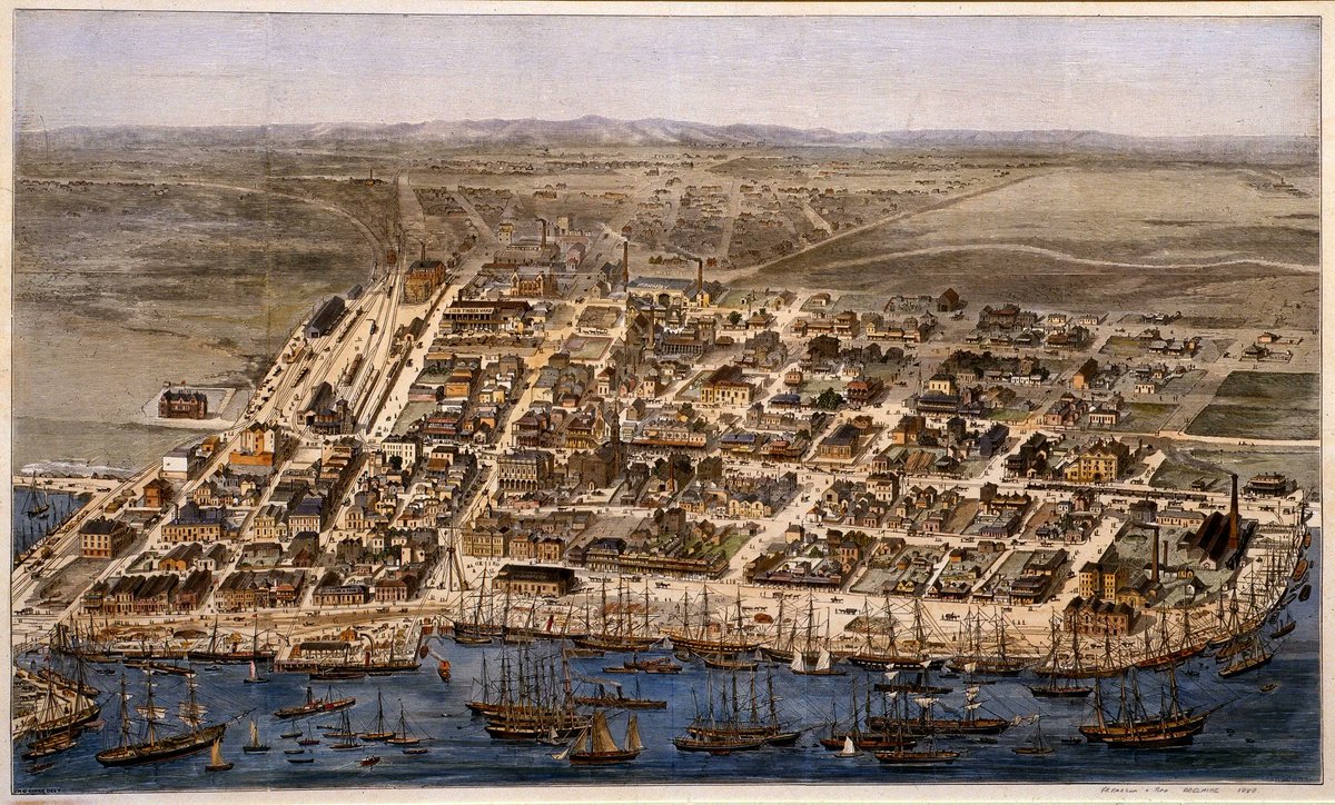 Adelaide in 1880, Australia.