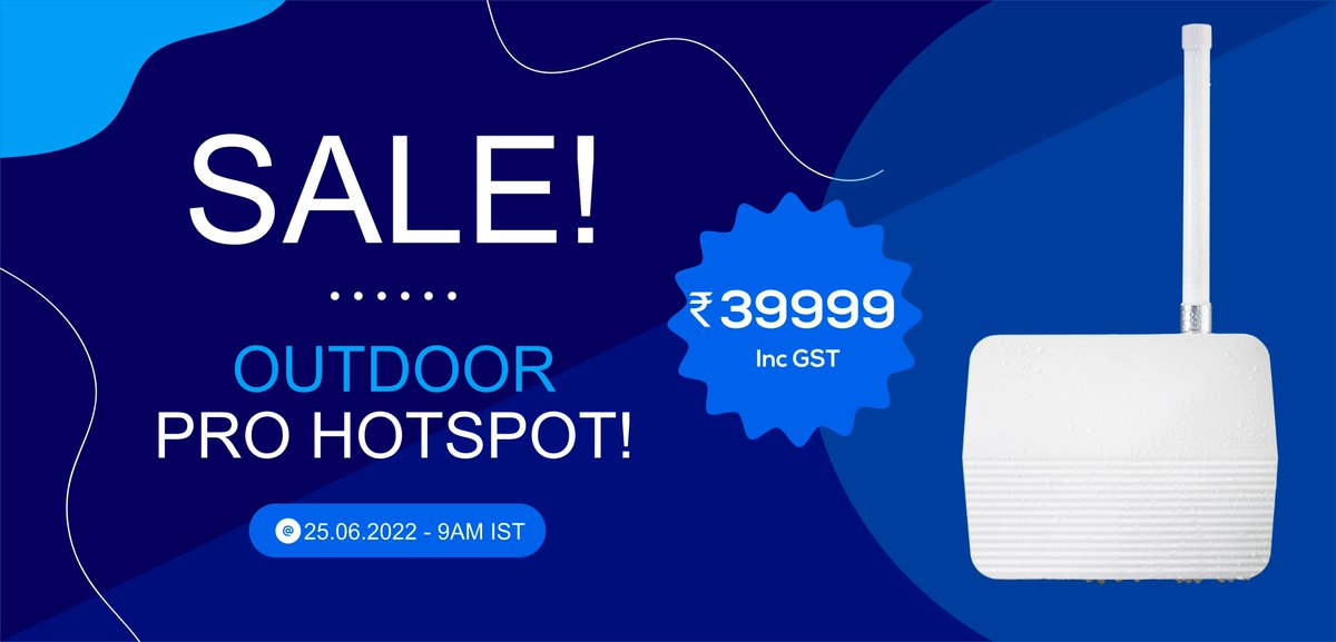 clodpilabs's tweet photo. ClodPiLabs @helium Outdoor Hotspot Super Sale! Starts 25 Jun at 09:00 AM IST. Limited stock available!
Ready to deploy #OutdoorHotspot #Helium #LongFi #IndiaWantsHelium #ThePeoplesNetwork #ClodPi
Order Online:https://t.co/gCbtuwFwxh https://t.co/lO9EsrTS6m