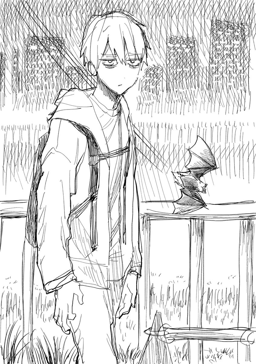 メギドの生配信見ながら描いたメギド関係ない絵 