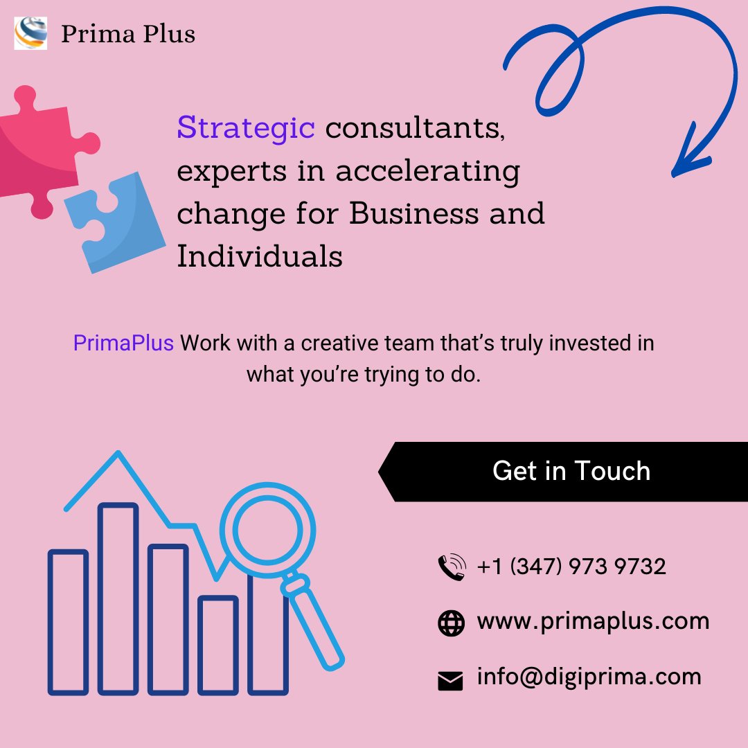 Prim_Plus4's tweet photo. What role a business consultant can play in the process of change?
Prima Plus business consultant is a trusted advisor who can advise on organizational or process changes  
Visit our official site: https://t.co/865XS2wRLu
#buisnesssolution #businessapplications #businessplanning https://t.co/pht4Sh1FLn