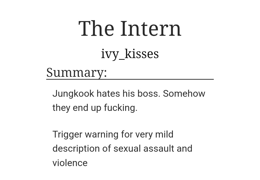 . @kissesfromivy

The fic that your recommender loves the most:

archiveofourown.org/works/38256388