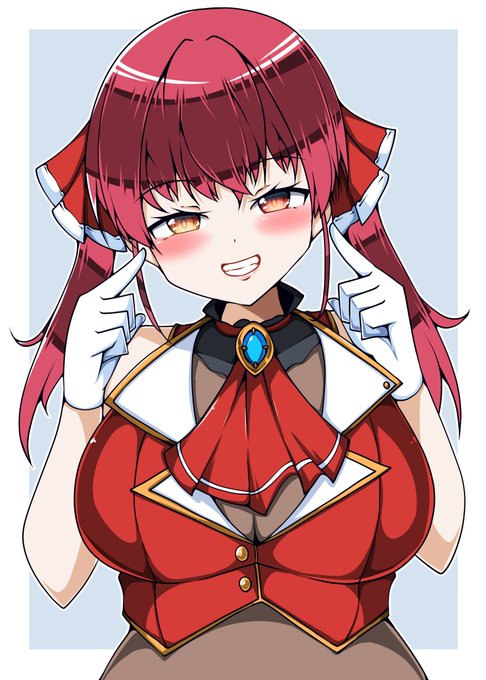 おうち3Dで一味から需要がある、ジト目で笑顔になるマリン船長
#マリンのお宝 