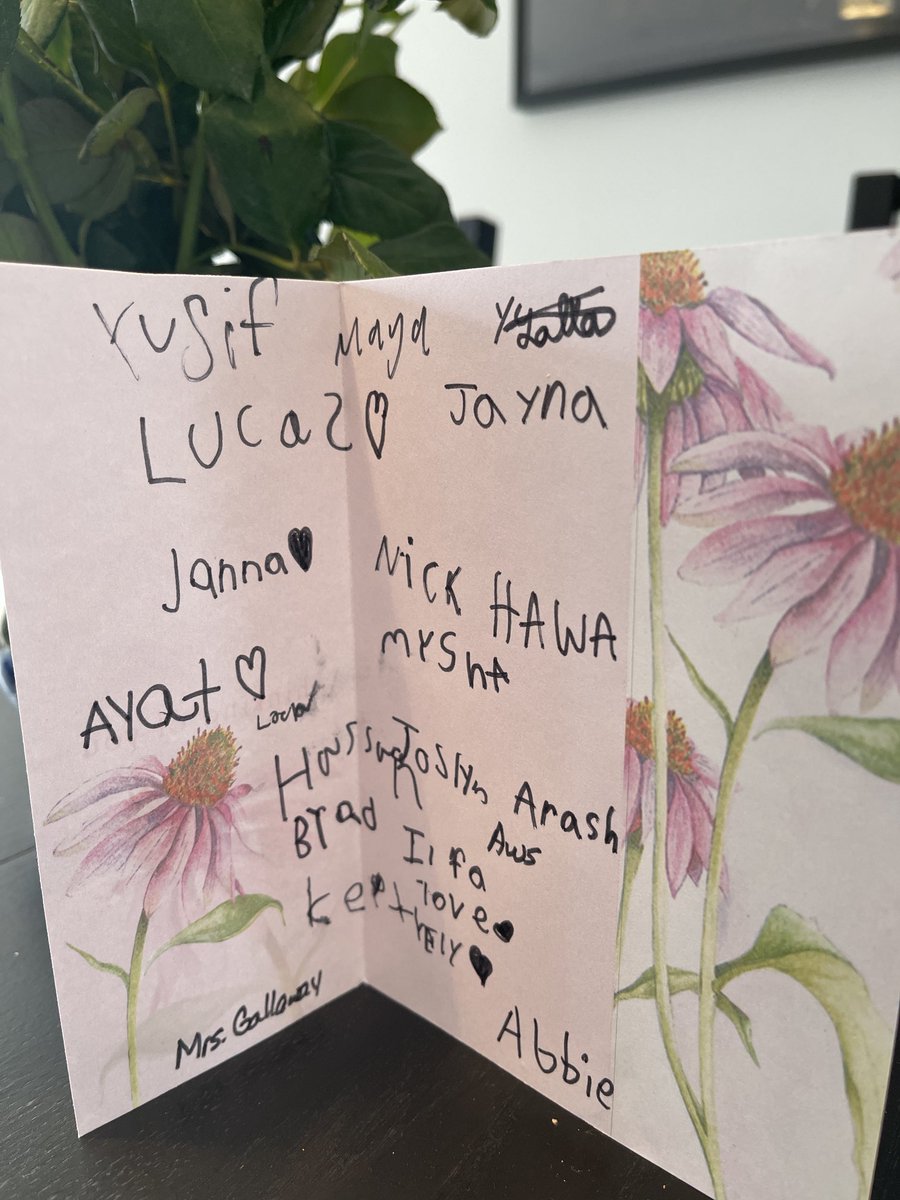 When you have the most thoughtful EA and Grade 2 class there is!🥰⁦<a href="/WilfridJuryPS/">Wilfrid Jury PS</a>⁩