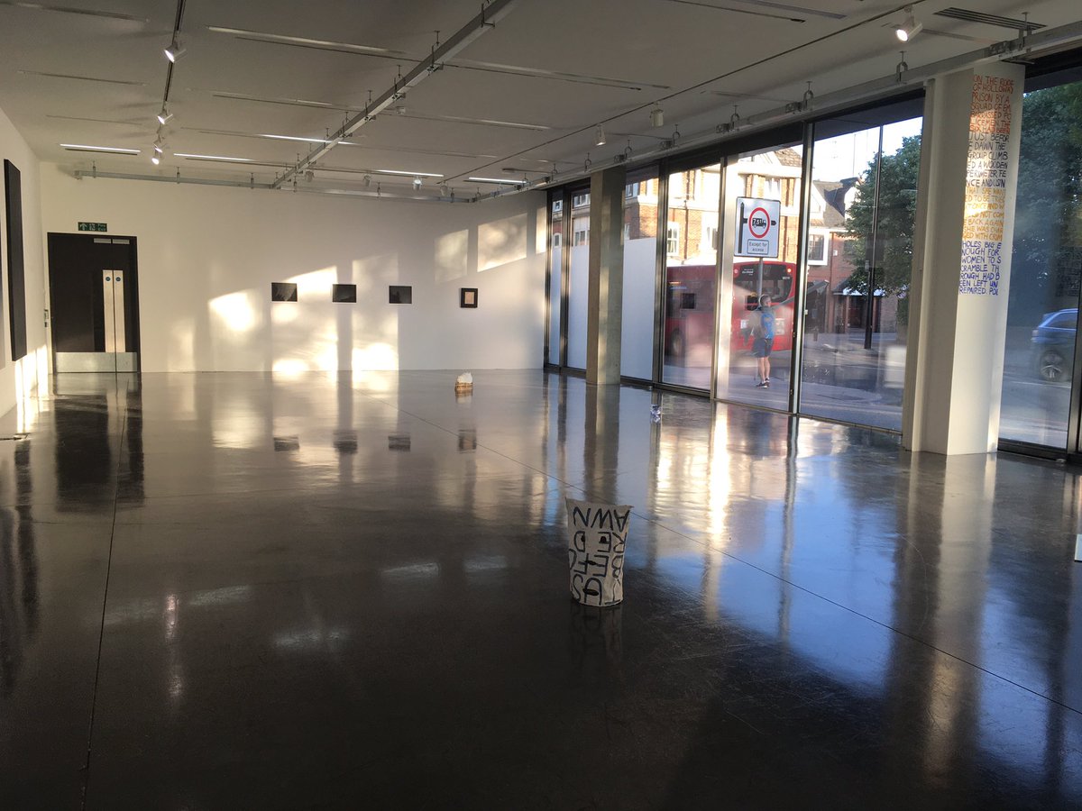 murray_liz's tweet photo. RCA Show 2022 opens tonight 6-9pm! Installation of work in Dyson north gallery at Battersea campus, showing alongside PGR  SoAH colleagues #melaniekking #alisonlrees #waynebinitie #despinazacharopoulou7 #contemporaryart #artivism #activism https://t.co/H3rROZEQ75
