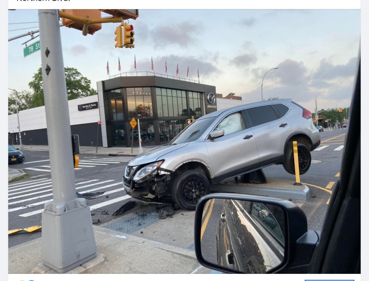 MakeQueensSafer's tweet photo. No, No, and No!! We will not lose children or loved ones to #trafficviolence on #fixnorthern this year. This happened this morning a block from #34thave at 78th. Please call @NYPDTSBA @NYPDTrafficOps to watch our kids today. Never forget those lost. #visionzero #streetsforpeople https://t.co/7dYmeE4oFm