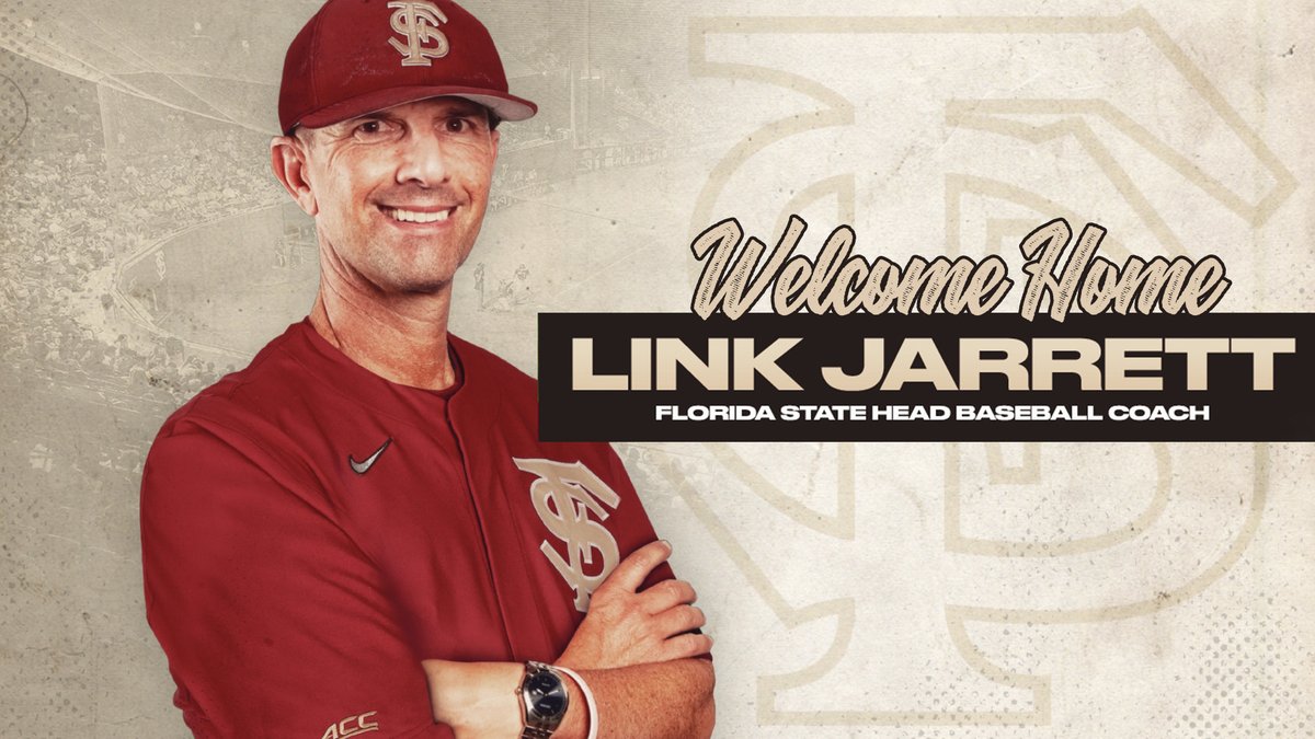 𝙒𝙚𝙡𝙘𝙤𝙢𝙚 𝙃𝙤𝙢𝙚

Link Jarrett has been named the 10th head coach in <a href="/FSUBaseball/">FSU Baseball</a> history!

🔗: bit.ly/3OFsGLy