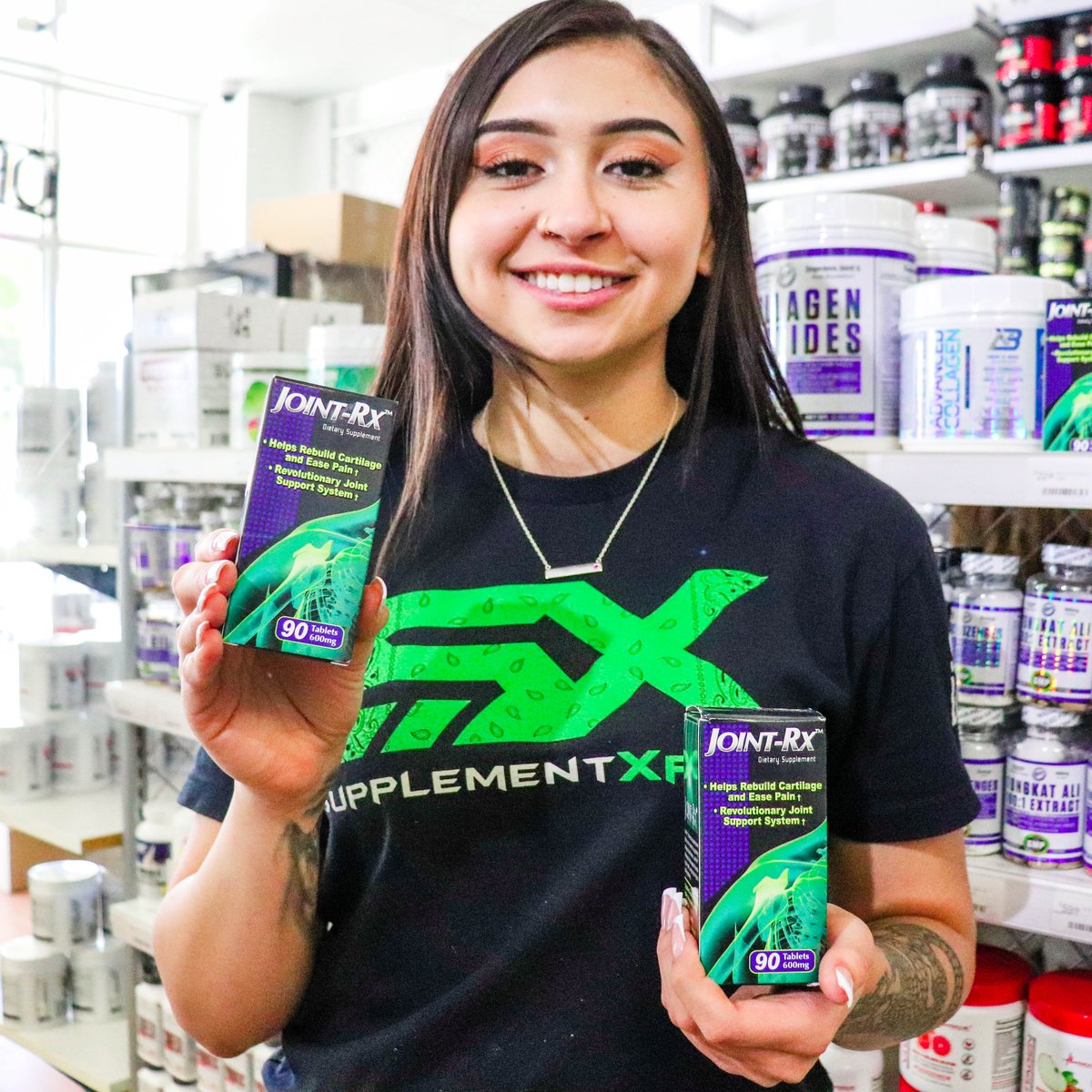 Joint-Rx is a safe and effective for joint health. 🦴🦵Weight training, running, recreational athletics, or even just leading a healthy active lifestyle, can initiate inflammatory processes that not only cause destruction of joint tissue, but also inhibit its rebuilding.