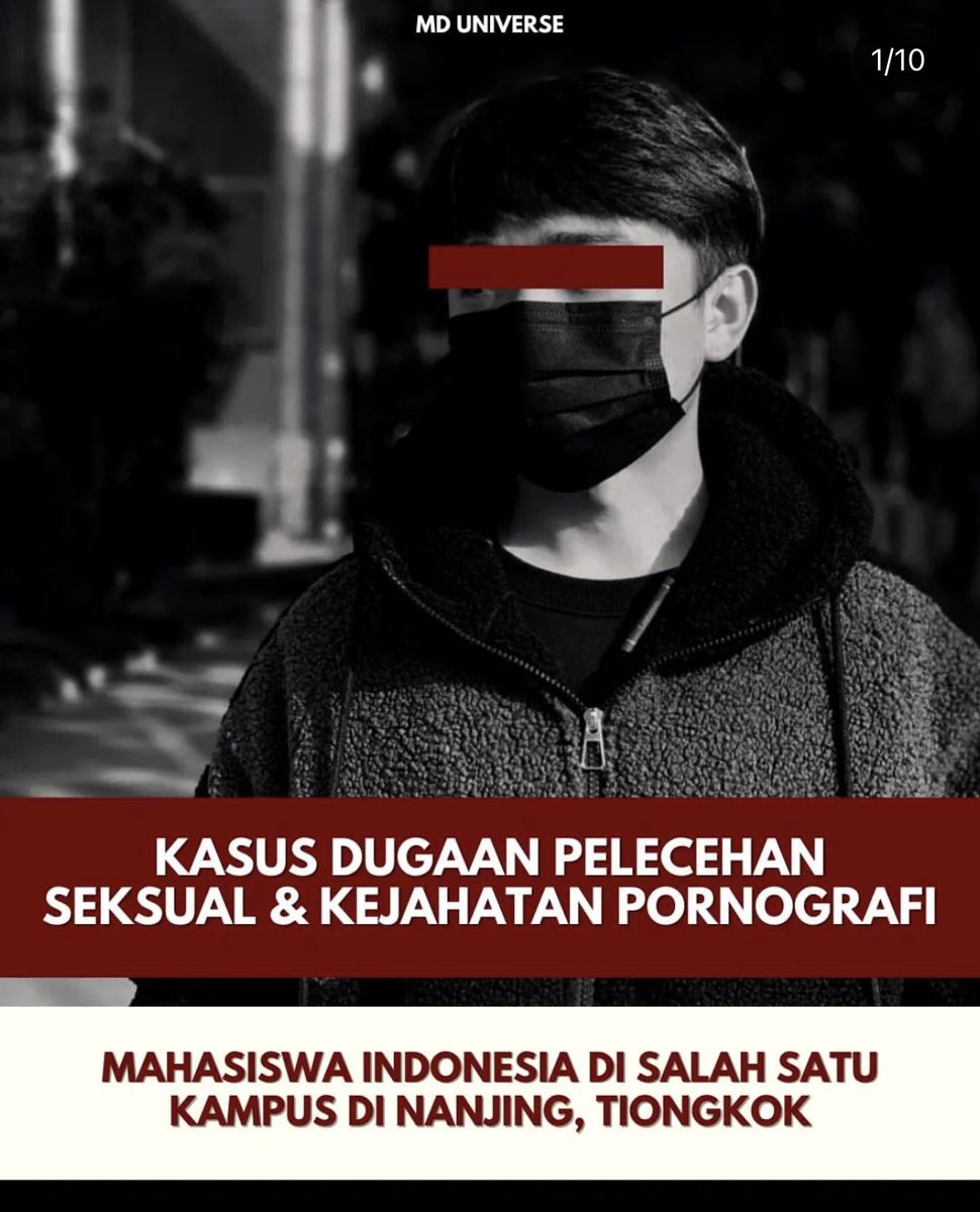 ⚠️TRIGGER WARNING⚠️
[Pelecehan seksual]

'Mahasiswa INDONESIA di CHINA REKAM TEMAN AKRABNYA SENDIRI yang sedang MANDI dan MENGUNTITNYA, selama 1 Tahun'

A Thread

Cc: md_universe__
Writer : Claudine Devana