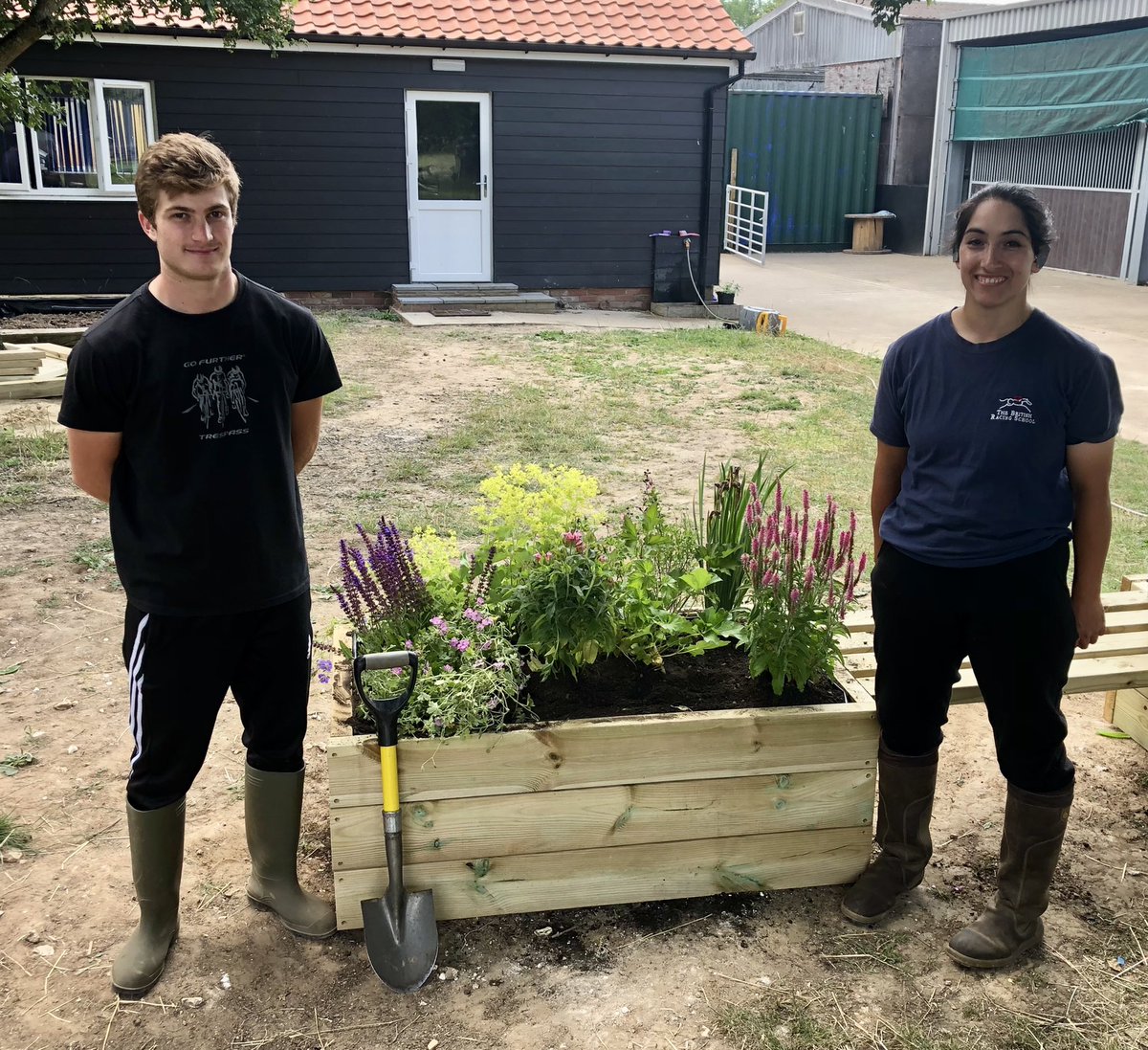 Some of the BRS students getting involved with the development of the <a href="/AcademyPony/">Newmarket Pony Academy</a> Garden Project with <a href="/GreenerG/">Greener Growth CIC</a> this week 🌱 a great way to promote the wellbeing of students, develop life skills &amp; increase environmental awareness. Great job team 👏🏻