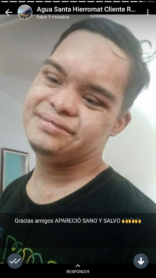 <a href="/MaracayTeSigo/">Maracay Te Sigo</a> <a href="/MarketingMcy/">Marketing Maracay</a> @MARACAYDEHOY 
Ya apareció, sano y Salvo 🙏