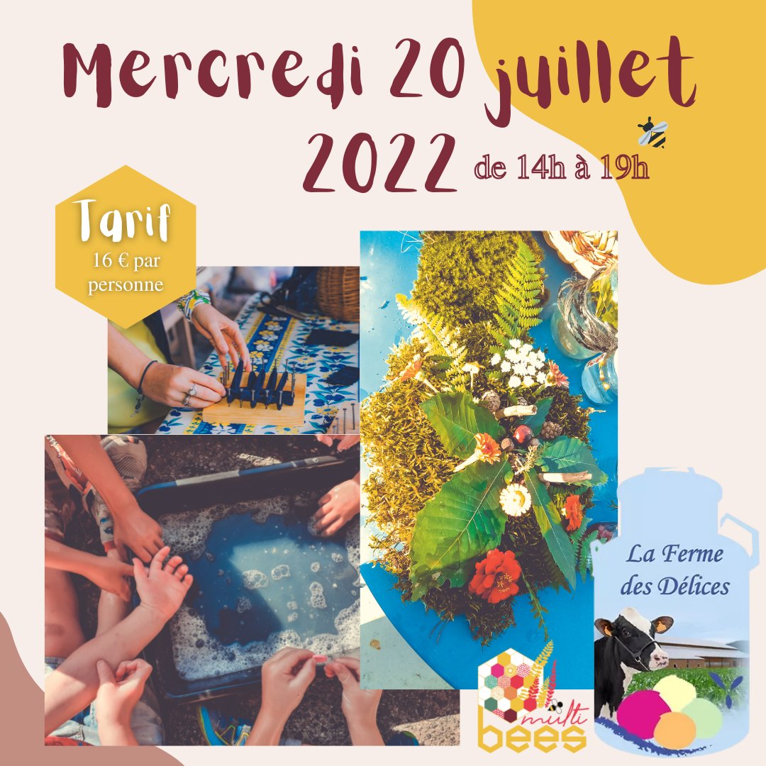 BeesMulti's tweet image. Evènement 100% Nature et Zéro Déchet à La Ferme des Délices 🤩

Multi BEES sera présent le mercredi 20 juillet 2022 à La Ferme des Délices (1230 Les Sermages, 42210 Saint-Cyr-les-Vignes)

Réservations en ligne sur la-ferme-des-delices.com

Des BEES ! 🌸
#multibees #ateliernature