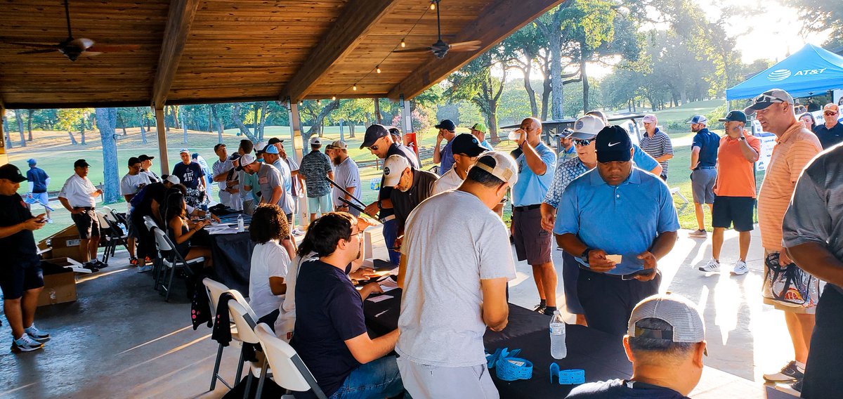 We are in full swing getting golfers checked in. #HacDal13thGolf #LifeatAtt #HacDal2022 #attsocial #Scholarship #JuntosHACEMOSmas