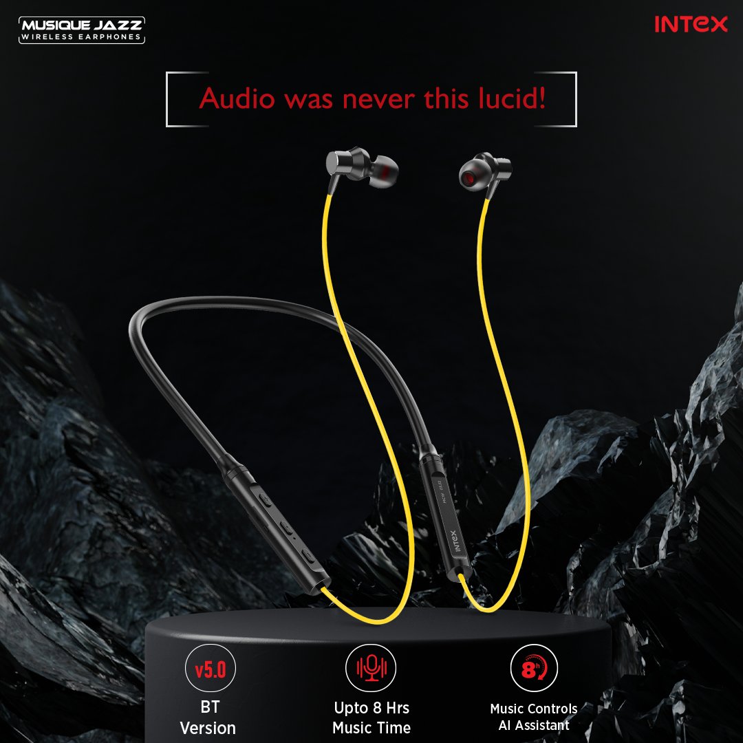 IntexBrand's tweet photo. Make music your aide with super cool neckband by your side. Musique jazz is here to ramp up your audio game!
https://t.co/8fyfx1twIB
#music #neckband #audiophile #intexneckband https://t.co/0zrsCYy9Lo