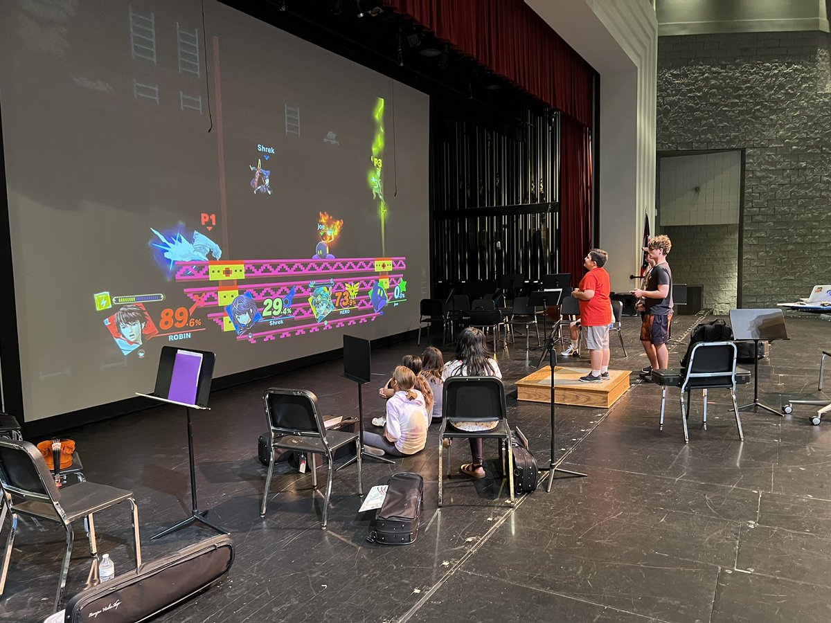 My favorite day of summer Strings. Video game day! <a href="/MentorOrch/">Mentor Orchestra</a>