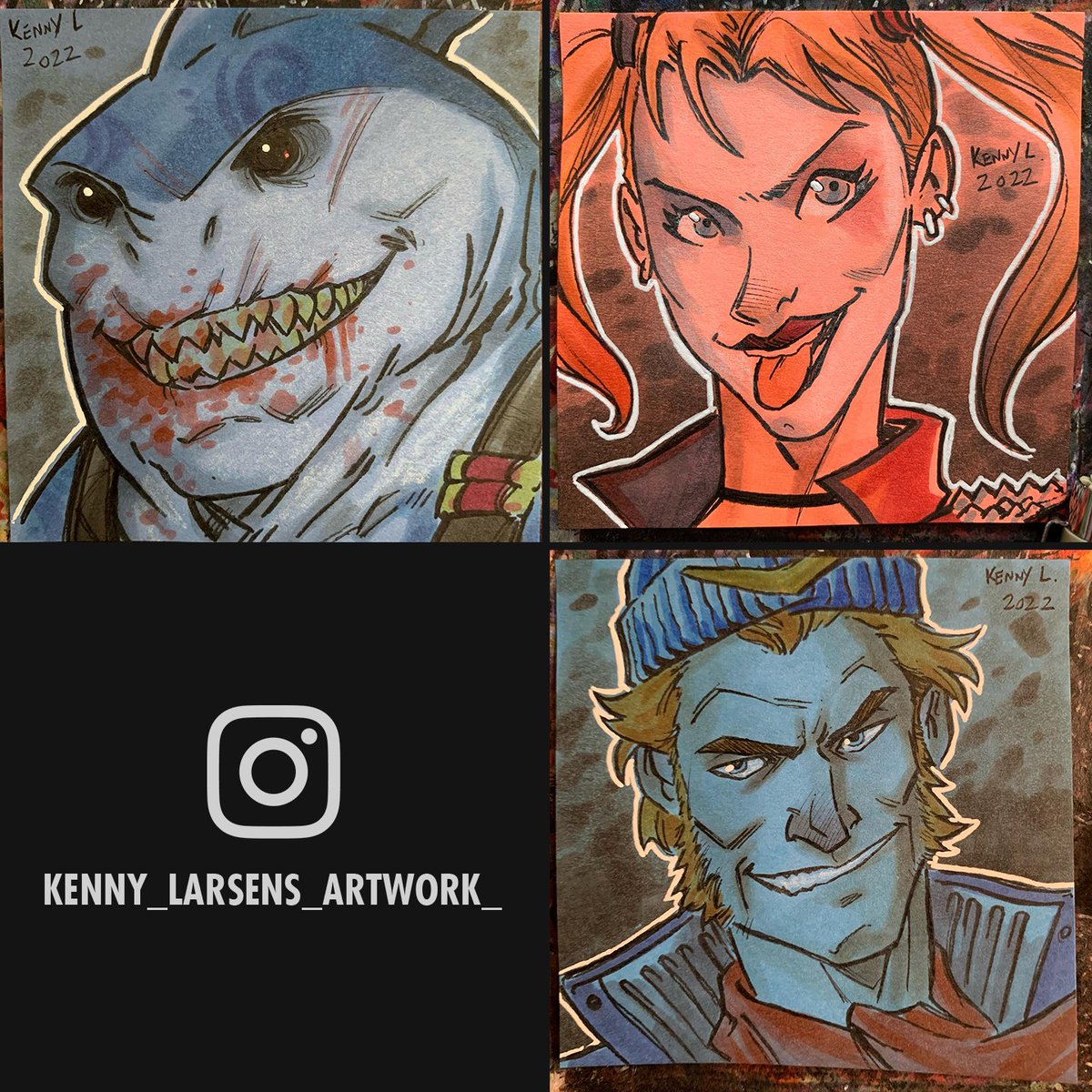 Superb art from kenny_larsens_artwork_ on Instagram. It’s crazy to think that these are drawn on sticky notes! We can’t wait to see Deadshot joining the fray.