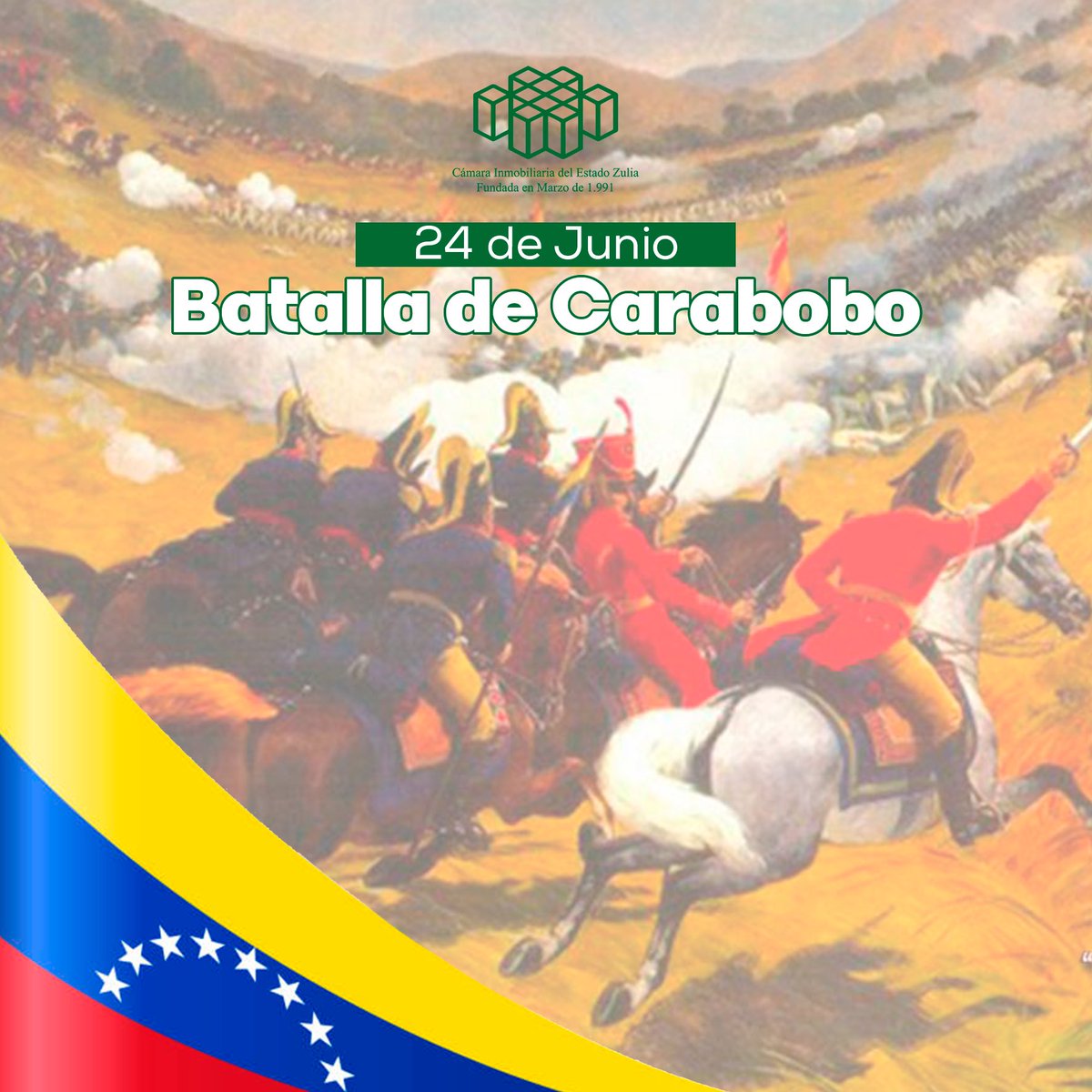 Conmemoramos 201 años de la Batalla de Carabobo. Combate decisivo en la lucha por nuestra independencia.  #CIEZ #24dejunio #GremioInmobiliario #Zulia