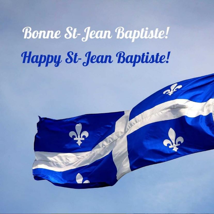 ⚜️ Bonne St-Jean Baptiste à toutes et à tous! Nous vous souhaitons joie et santé en cette journée de fête.  
____________
⚜️ Happy St-Jean to everyone! We wish you happiness and health on this day of celebration. 
#bonneStjeanbaptiste #happystjean