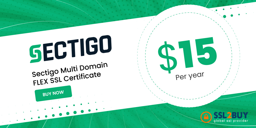 SSL2BUY's tweet image. Sectigo Multi domain Flex certificate is a combination of regular SSL certificate and wildcard SSL.

Buy Now - ssl2buy.com/sectigo-multi-…

#sectigosslcertificate #Sectigo #sectigossl #ssl2buy #sectigomultidomainssl #SSL #sslcertificate #sslcert #sslcertificates